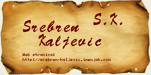 Srebren Kaljević vizit kartica